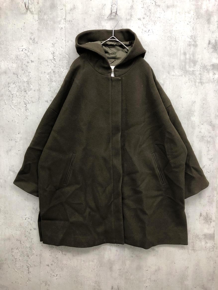 URBAN RESEARCH DOORS アーバンリサーチドアーズ DR62-27M010 ウールワイドフード コート sizeONE/カーキ ◆■ ☆ fkb4 レディース拍卖