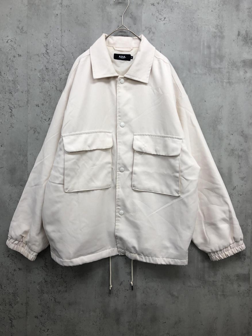 AZUL BY MOUSSY アズールバイマウジー 251FST30-046B BACK EMBROIDERY CPO ジャケット sizeM/オフホワイト ◆■ ☆ fkc1 レディース拍卖