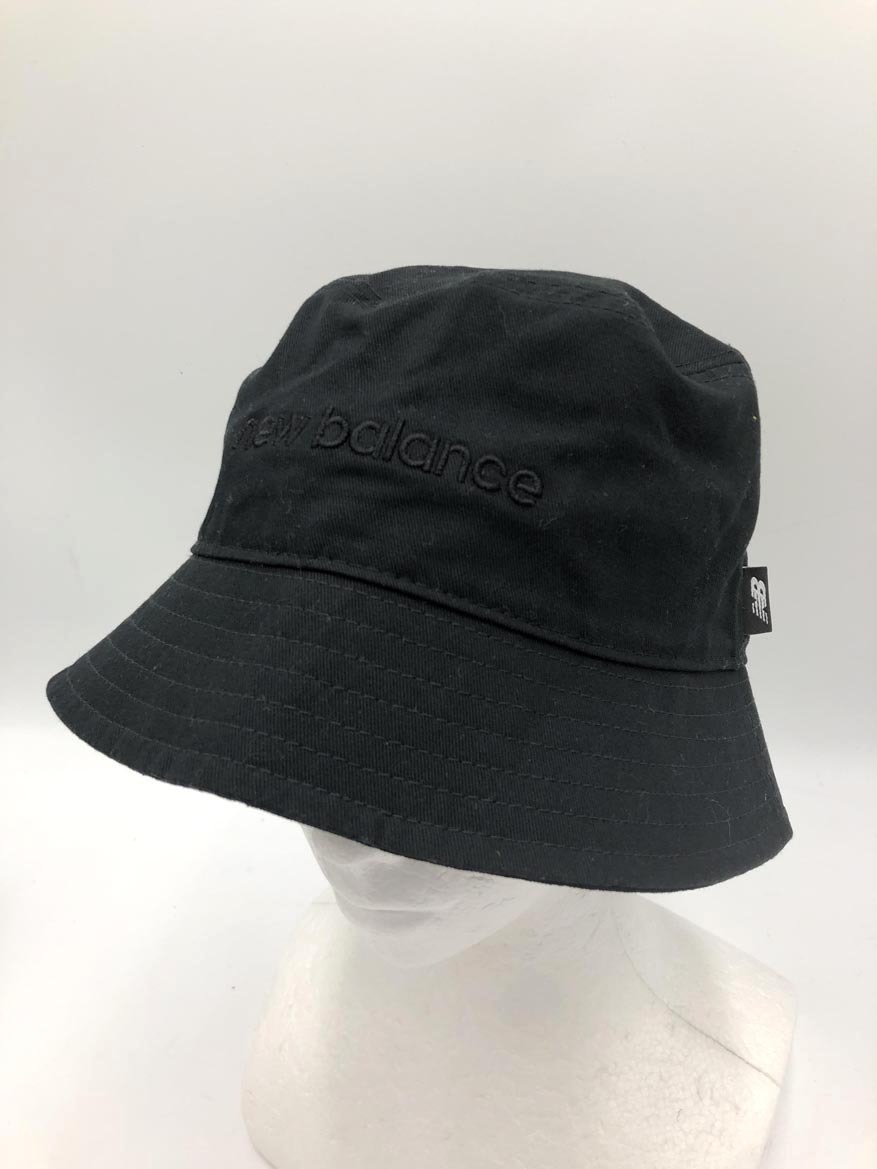 ゆうパケットOK New Balance ニューバランス LAH35730 ユニセックス ロゴ刺 バケット ハット sizeOSZ/黒 ■■ ☆ fkc1 メンズ拍卖