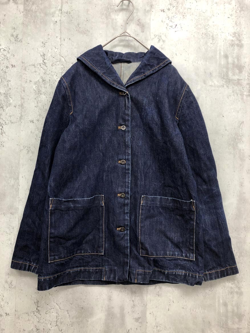 bulle de savon ビュルデサボン Gジャン デニム ジャケット size3/紺 ■■ ☆ fkc1 レディース拍卖