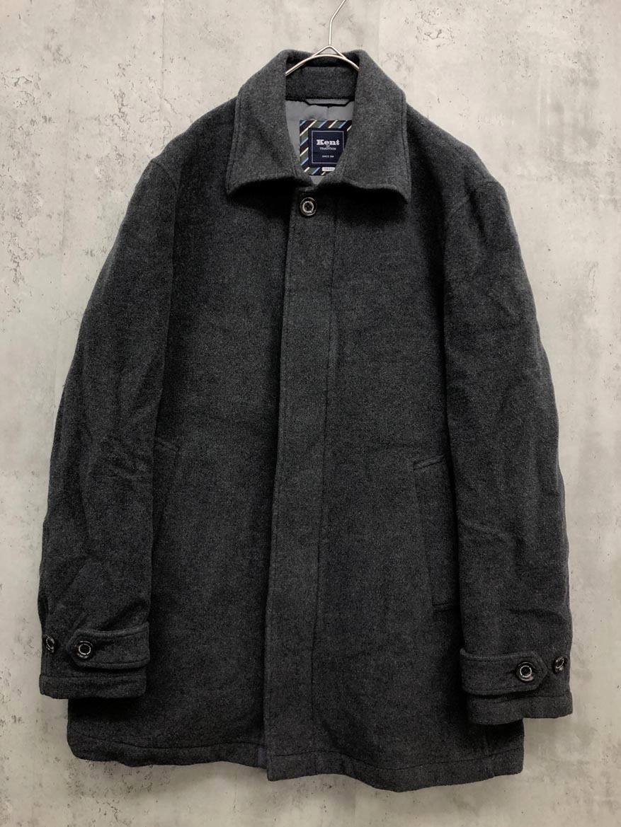Kent IN TRADITION ケント 7499-9010 ウール ジップアップ コート sizeLL/グレー ◆■ ☆ fkc1 メンズ拍卖