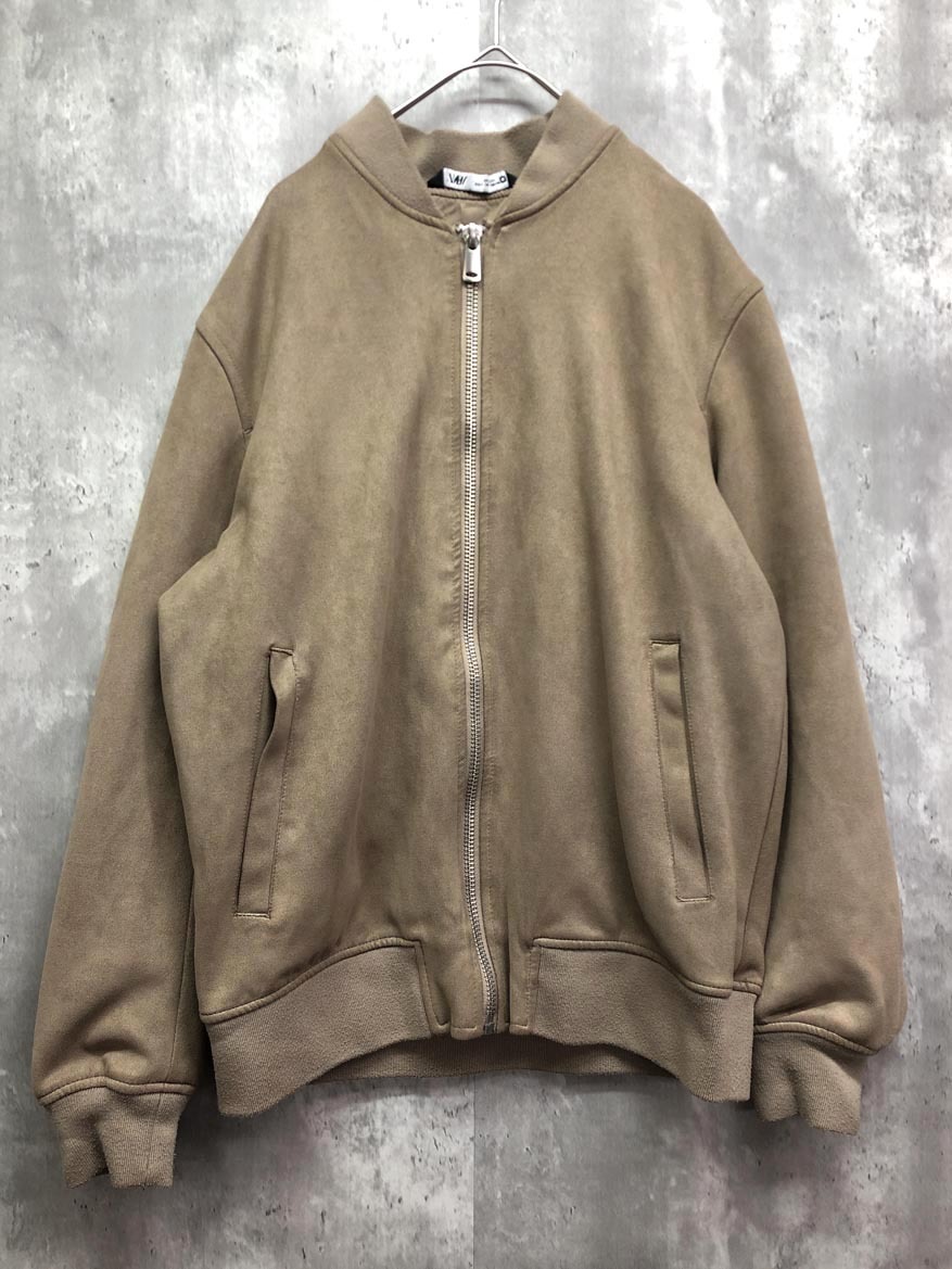 ZARA ザラ 3046/480/707 ボンバー ジャケット sizeM/ベージュ ◆■ ☆ fkc1 メンズ拍卖