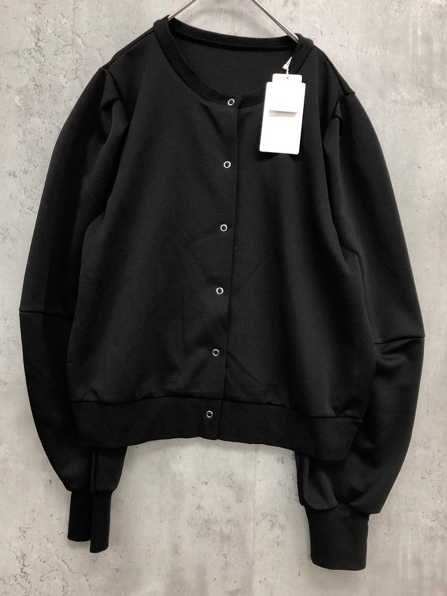 新品 LE CERCLE par rope’ ルセルクルパーロペ GUK14010 スナップボタン カーディガン sizeF/黒 ■■ ☆ fkc1 レディース拍卖
