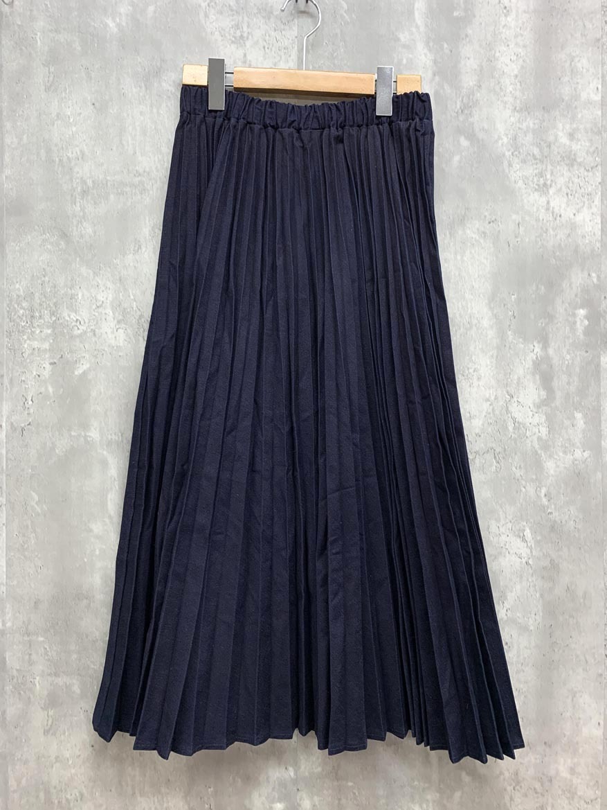 美品 Urvin アービン シップス 形状記憶 デニムスカート プリーツ UK138201 スカート sizeONE/ブルー ■■ ☆ fkc1 レディース拍卖