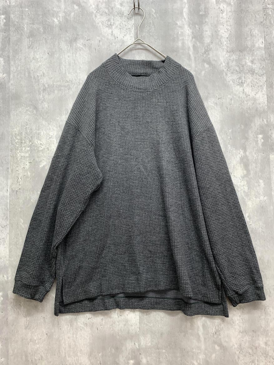ゆうパケットOK CURLY&Co カーリー ワッフル ニット日本製 プルオーバー size2/チャコール ◆■ ☆ fjd1 メンズ拍卖