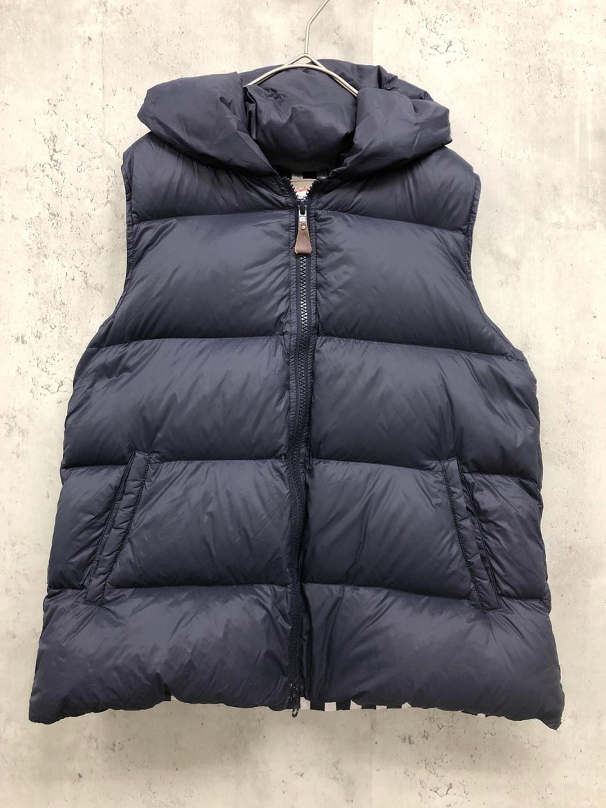 pual ce cin ピュアルセシン フード付き ダウン ベスト 紺 ◆■ ☆ fka4 レディース拍卖