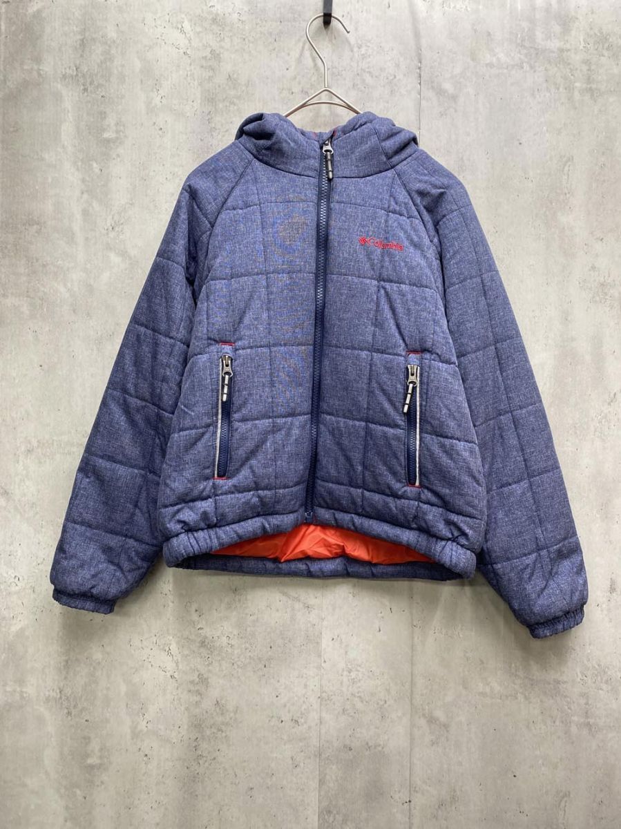 Columbia コロンビア PY5011 キッズ 中綿 ジャケット sizeS/P/ネイビー ◆■拍卖