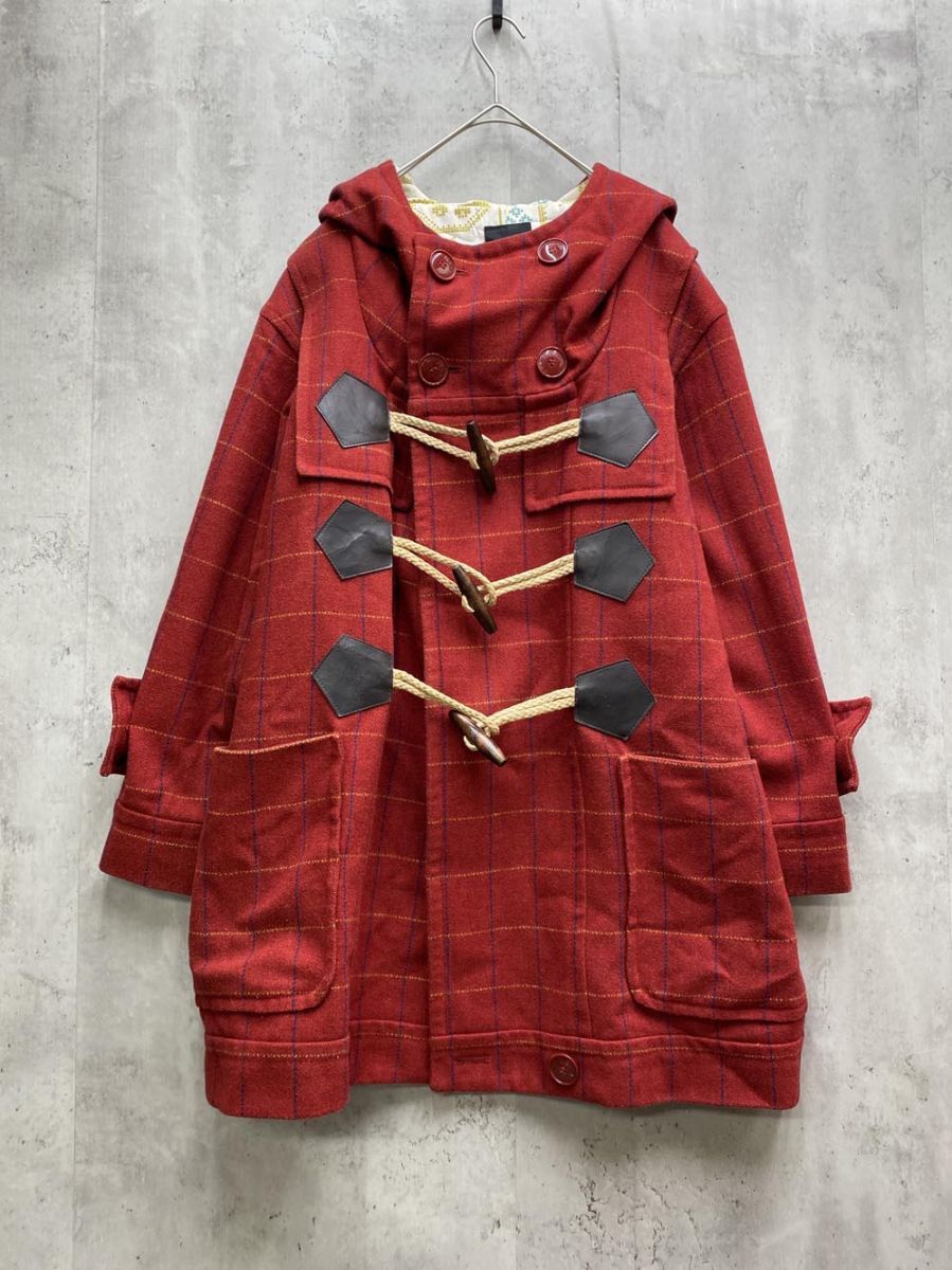 Ne-net ネネット ほしゆきメルトン ダッフル コート size2/赤 ◆■拍卖