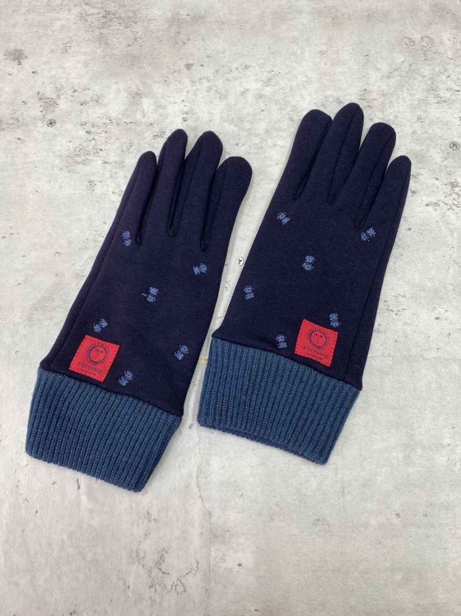 ゆうパケットOK PICONE ピッコーネ 手袋 ネイビー ◆■拍卖