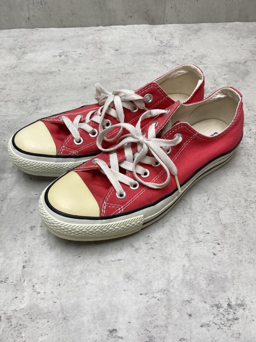 CONVERSE コンバース M9696 ALL STAR OX ローカット スニーカー size25.5/赤 ■■拍卖