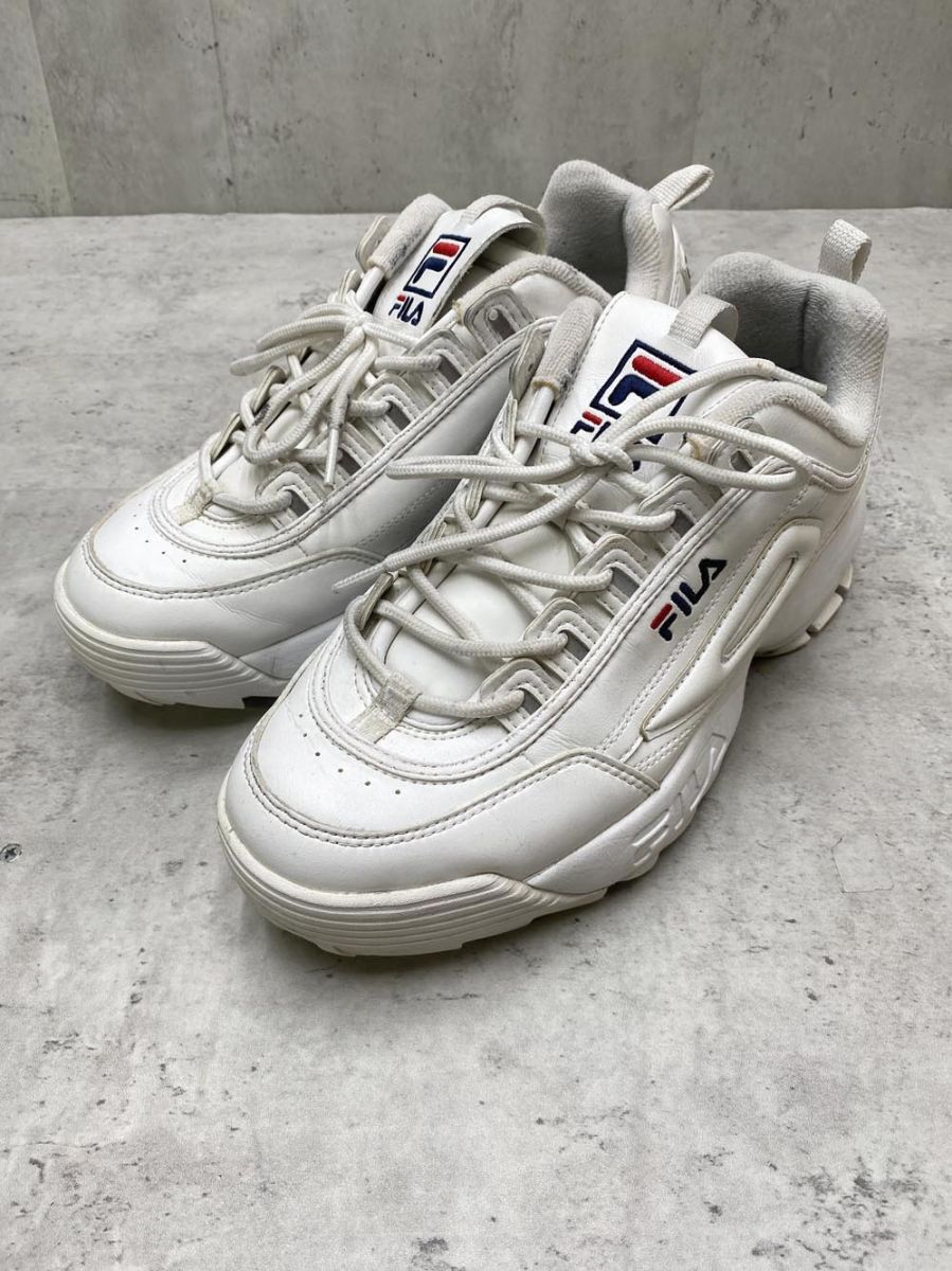 FILA フィラ FS1HTB1071X-WWT ディスラプター2 厚底 スニーカー size26.5/白 ■■拍卖