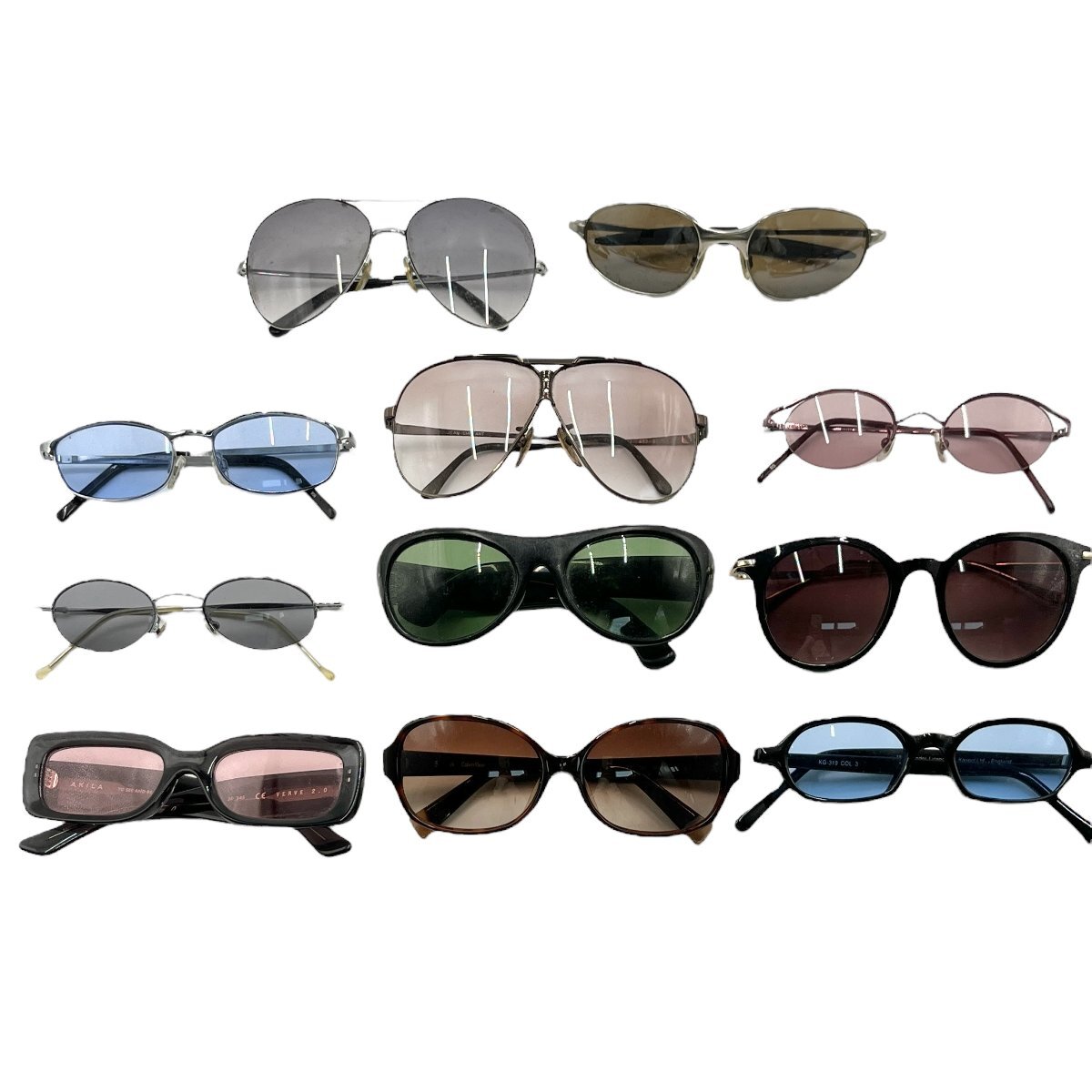 Calvin Klein サングラス おまとめ KENZO/KANDOL/AKILA/GLADELI/JEAN CHNTANT 他 11点 中古品 60サイズ 蘇さ(BBY2173)拍卖
