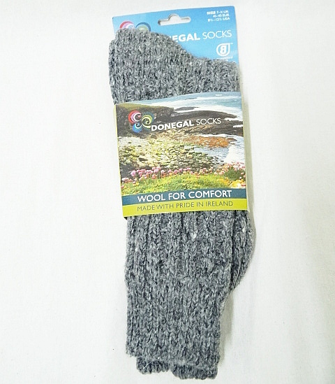 DONEGAL SOCKS ドネガルソックス 新品未使用 グレー 7-11拍卖