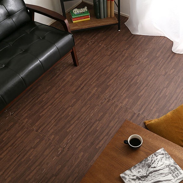 サイドパーツ付き!ナチュラルな木目調ジョイントマット 32枚セット 大判60cm 安心拍卖