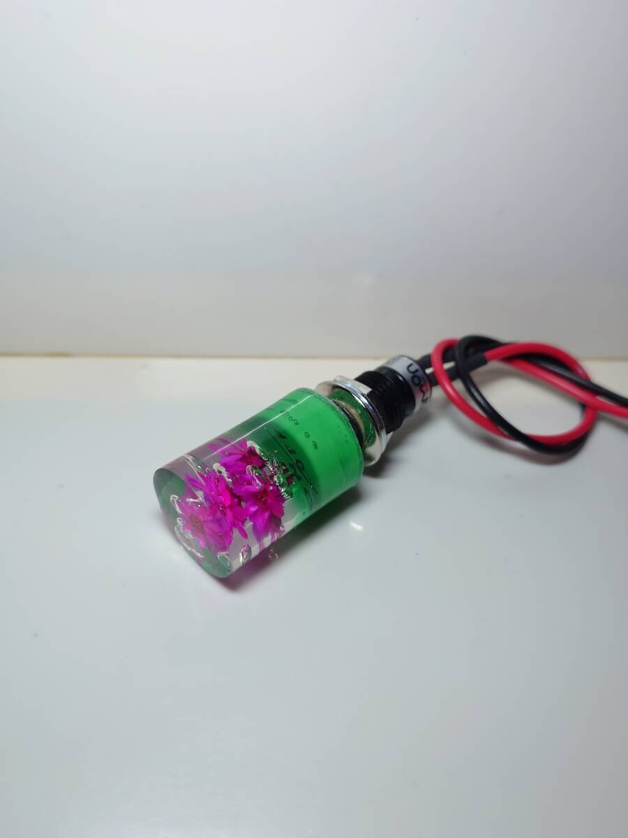 人気!水中花プッシュスイッチ デコトラ トラック野郎 暴走族 レトロ 昭和 限定品 12V 24V ONーOFF ミニ行灯 シャンデリア拍卖