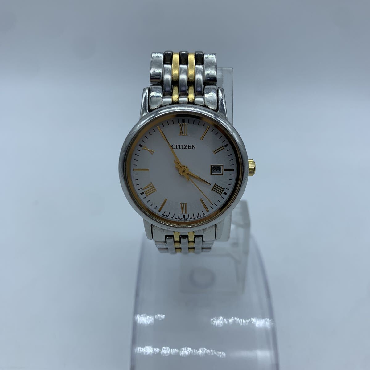 CITIZEN シチズン E011-S067928 エコドライブ 腕時計 レディース 白文字盤 動作品拍卖