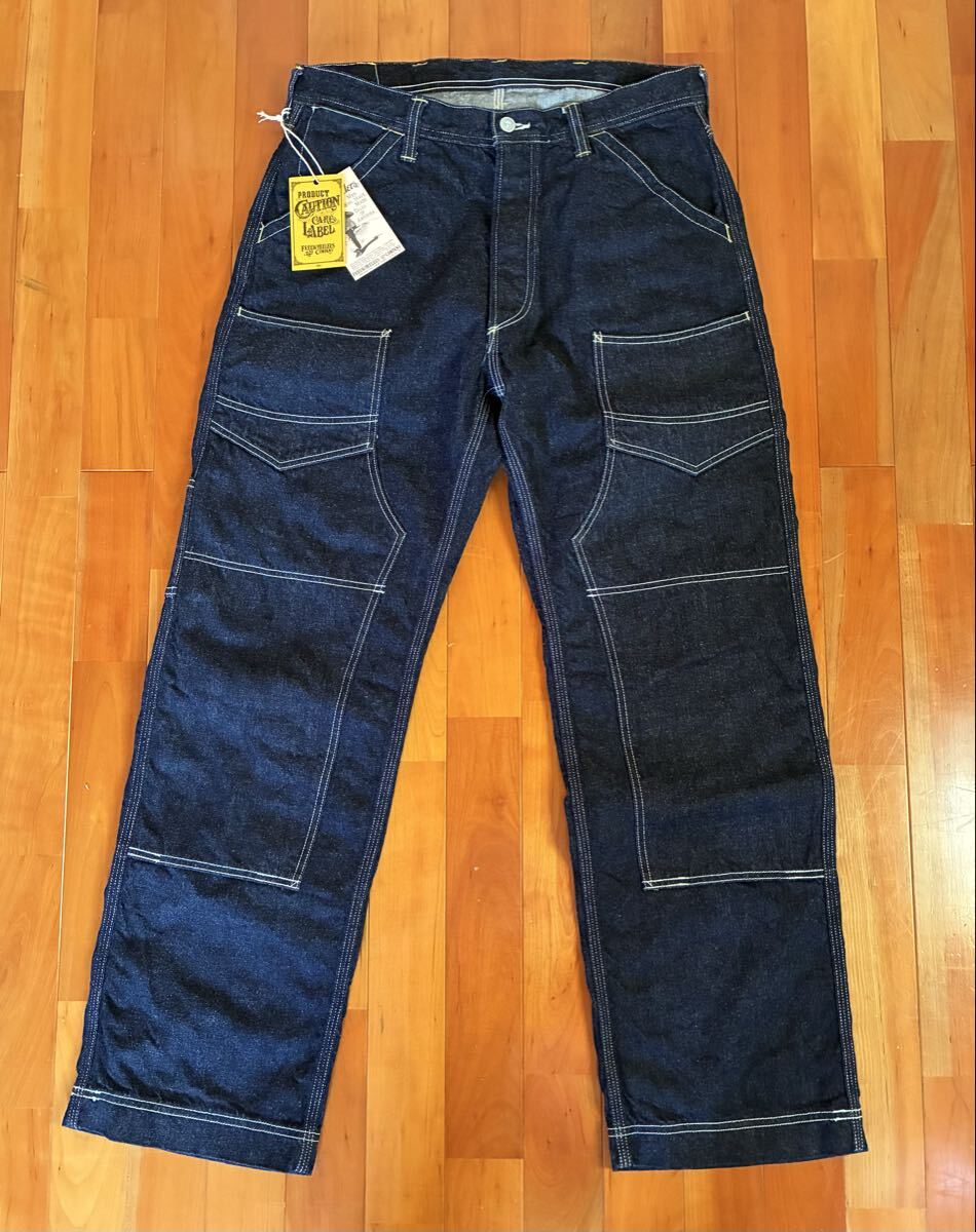 新品同様 フリーホイーラーズ デリックマン サイズW34 検索)リアルマッコイズ フルカウント リーバイス FREEWHEELERS ペインターパンツ拍卖