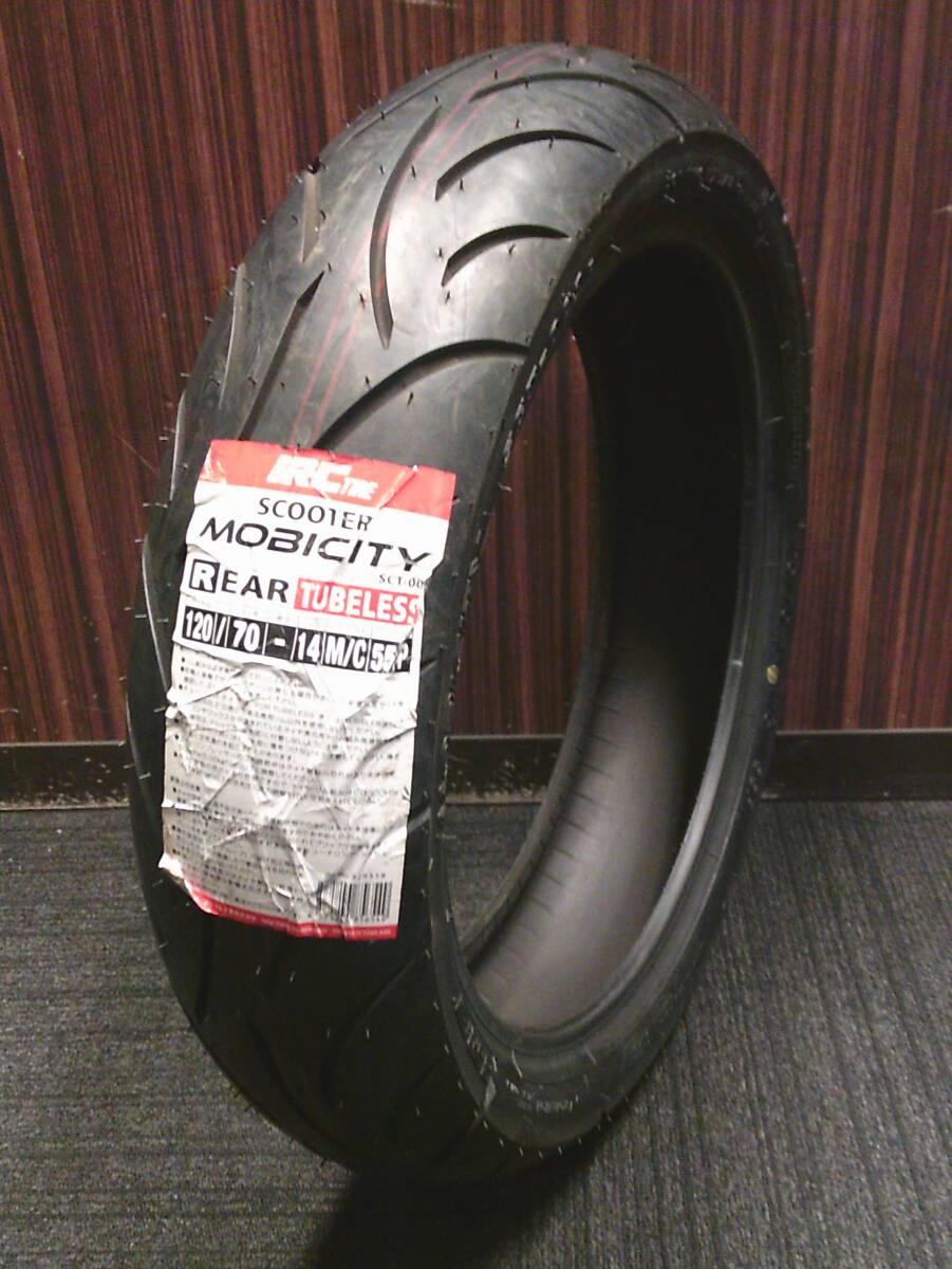 IRC SCT-001 R 120/70-14 55P TL モビシティ PCX JF87 KF30 PCX150 リアタイヤ MOBICITY拍卖