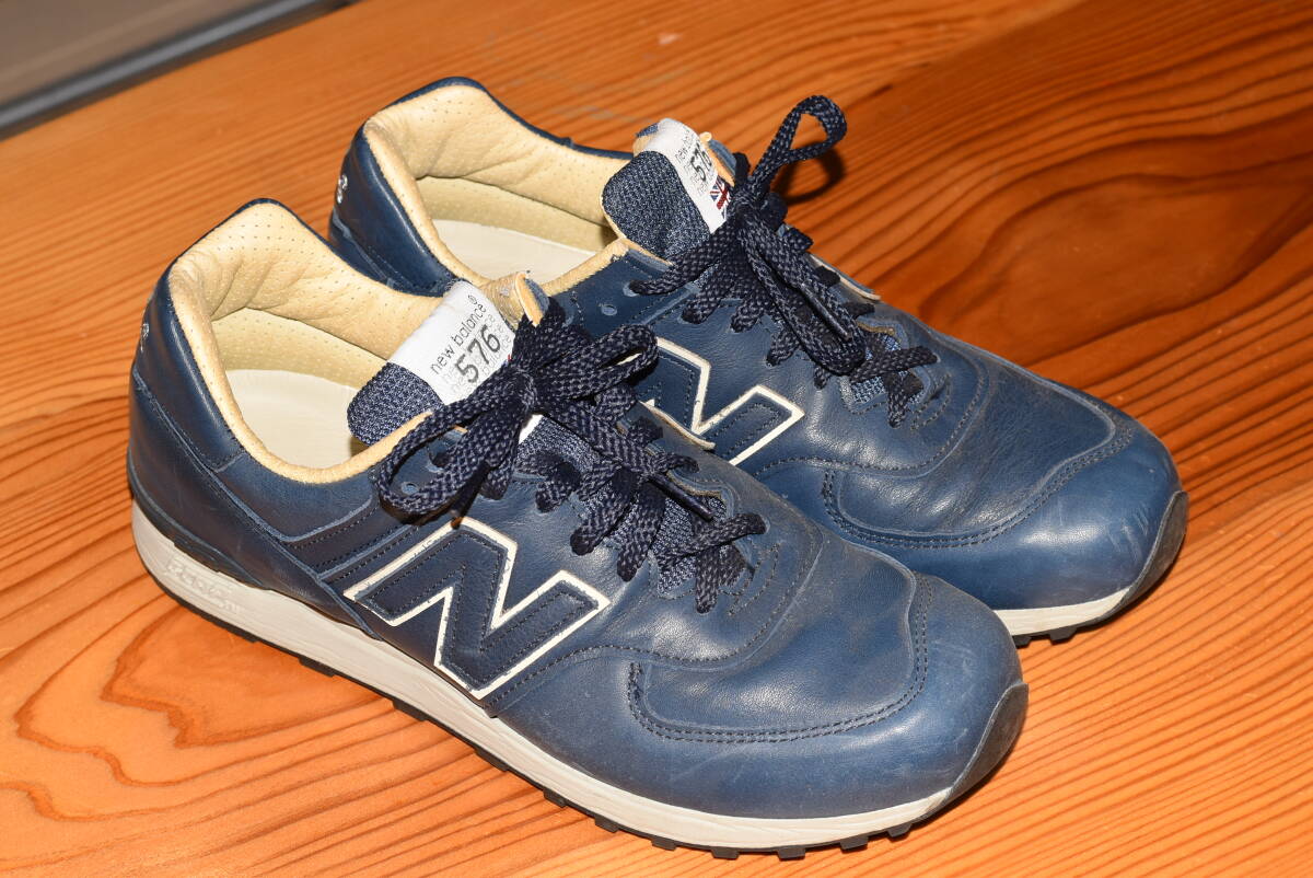 ♪美品 NEW BALANCE ニューバランス M576CNN スニーカー イギリス製 ネイビー系 8 1/2 拍卖