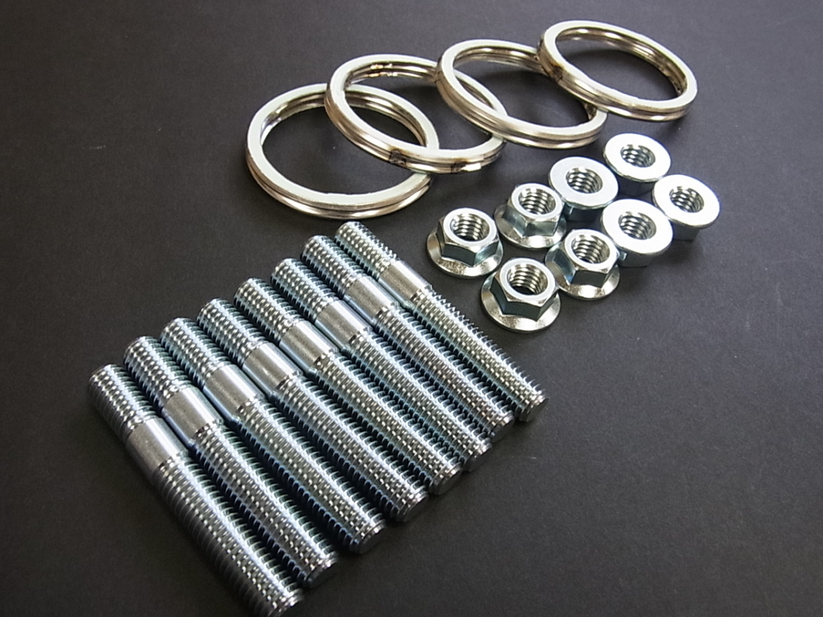 【OUTLINE製品】GS750 強化マフラースタッドボルト&ガスケットセット(ロングタイプ)▲アウトライン製▲SUZUKI▲拍卖