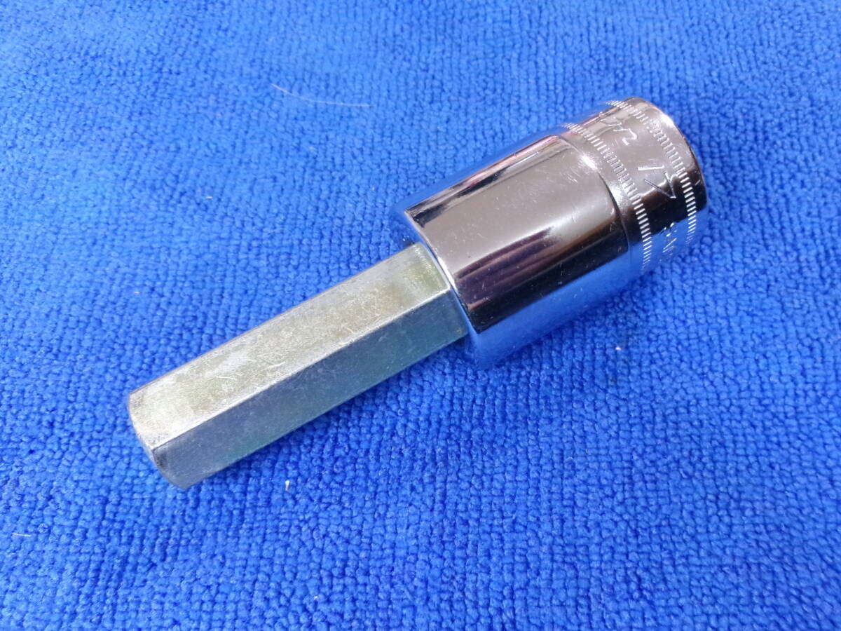 Snap-on スナップオン 差込1/2sq (12.7mm) ヘックスソケット 17mm SAM17E 全長約95mm 六角レンチ ヘキサゴン拍卖