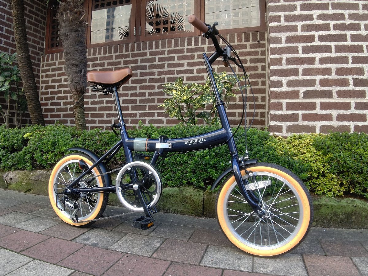 送料無料 折り畳み自転車 16インチ シマノ製サムシフト サイクリング コンパクト PL保険加入済み 適応身長135cm以上 ダークネイビー 新品拍卖