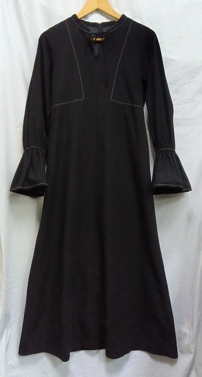 EMMEL REFINES☆EM キリカエステッチ ワンピース M 黒 参考価格:16,500円 ブラック エメルリファインズ ユナイテッドアローズ拍卖