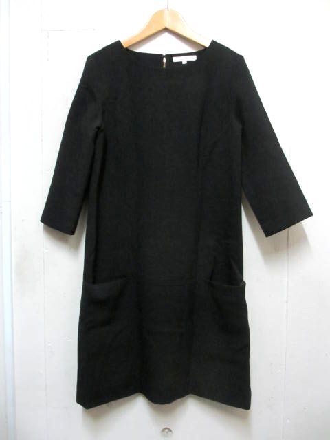 ★PROPORTION BODYDRESSING〇プロポーション ボディドレッシング/ブラック/黒/七分袖丈ワンピース/2サイズ拍卖