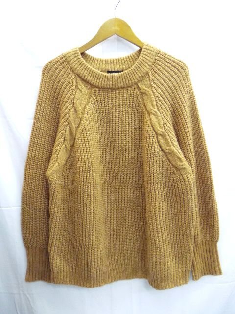 美品★RCWB RODEO CROWNS◎ロデオクラウンズ/長袖ニット/セーター/ブラウン/茶/FREEサイズ拍卖