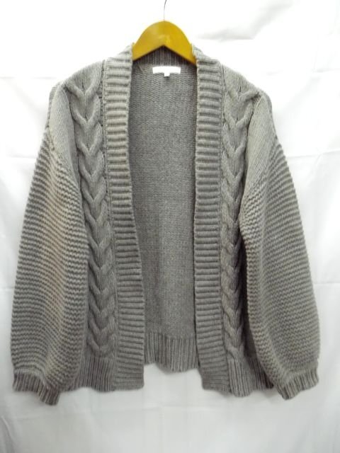 ★PROPORTION BODY DRESSING◎プロポーション ボディドレッシング/前開き カーディガン/グレー/FRサイズ拍卖