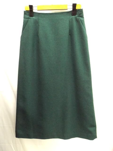 美品★NATURAL BEAUTY BASIC◎ナチュラルビューティーベーシック/ロングスカート/グリーン/緑/W70cm/Lサイズ拍卖