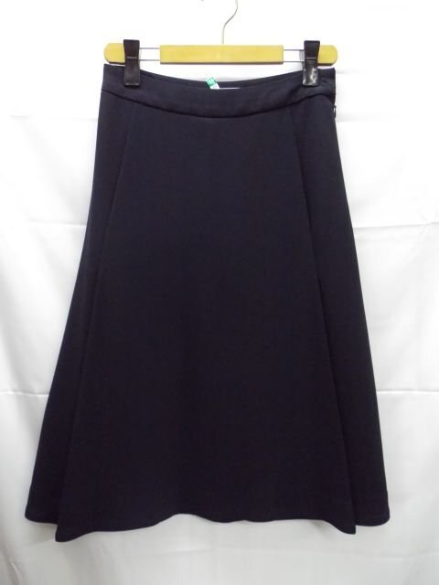 ★KNOTT◎ノット/トゥモローランド/スカート/ダークネイビー/濃紺/日本製/W67cm/0サイズ拍卖