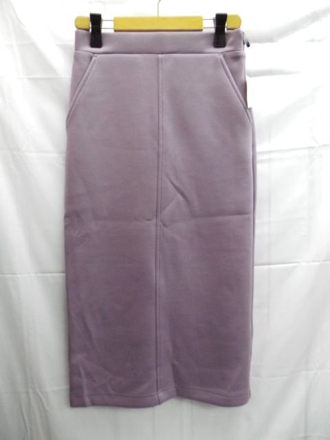 新品★Te chichi◎テチチ/ダンボールタイトスカート/スウェット素材/パープル/W68cm/Fサイズ拍卖