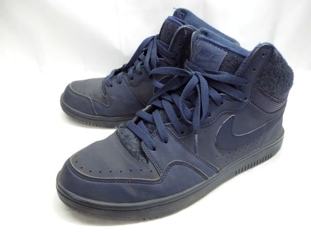 ★NIKE◎ナイキ/COURT FORCE HI ND/コートフォース ハイ/スニーカー/ネイビー/紺/28.0cm拍卖