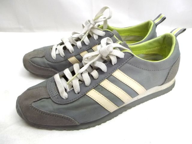 美品★adidas◎アディダス/スニーカー/ナイロン/スウェード/AQ1519/グレー/23.5cm拍卖