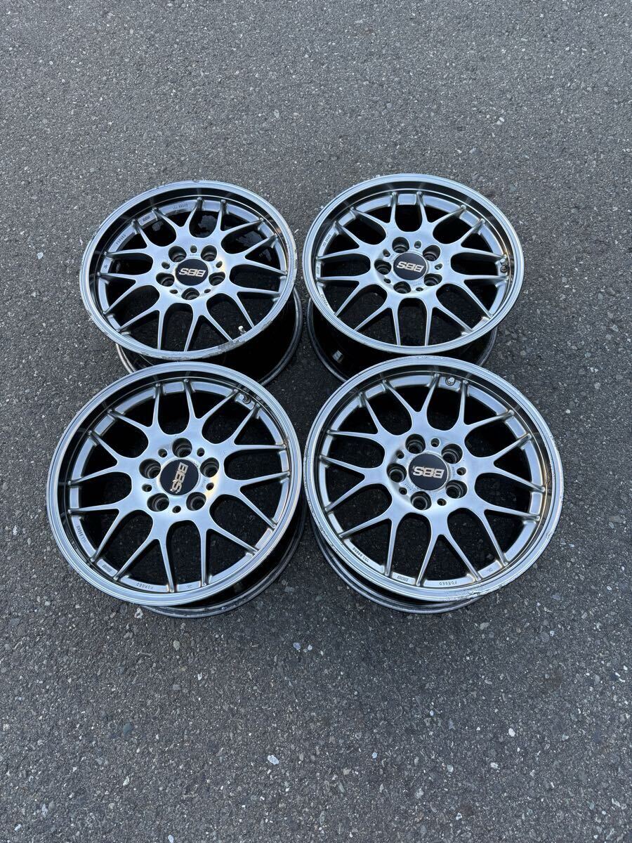 BBS 中古アルミホイール4本セット RG720H 17インチ8J 5穴PCD114.3オフセット+40 RG720拍卖