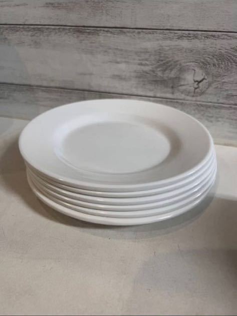 プラスチック プレート 6枚 白 ホワイト 割れない食器拍卖