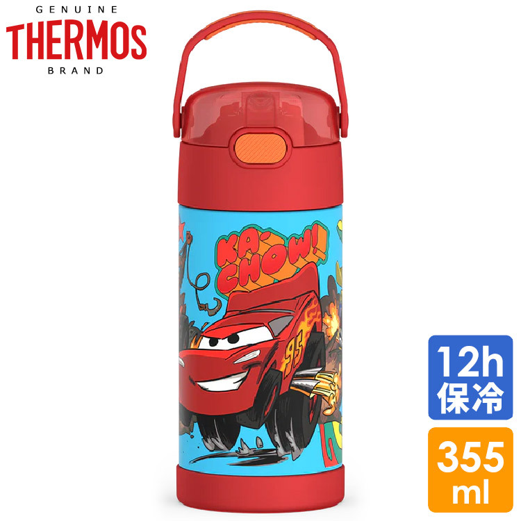 サーモス ステンレス ストロー 水筒 ステンレス水筒 ディズニー カーズ ストロー 350ml THERMOS キャラクター マックウィーン 子供拍卖