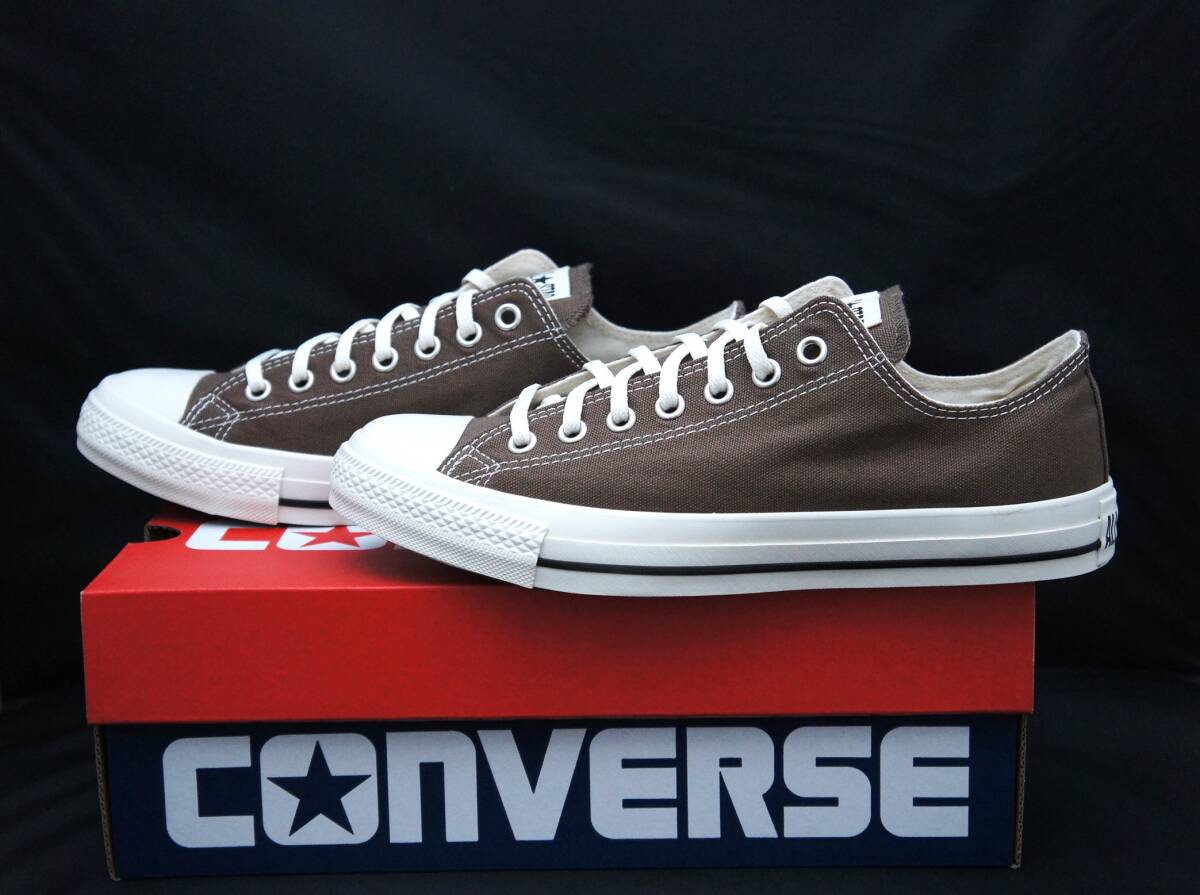 SALE!【新品】US9.5 28cm CONVERSE コンバース ALL STAR WASHED CANVAS OX ダークトープ 国内正規品拍卖