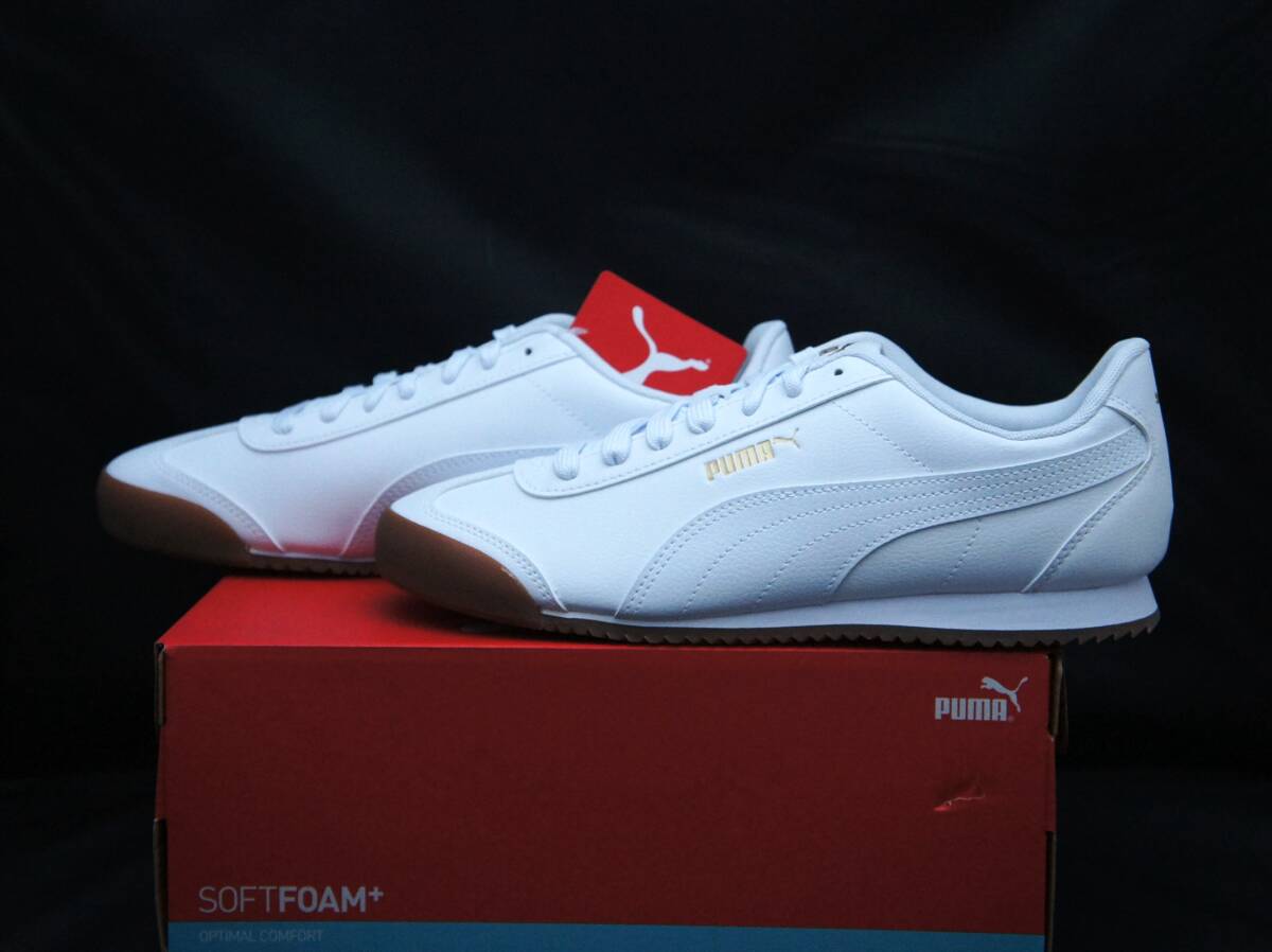 SALE!【新品】US8.5 26.5cm PUMA プーマ TURINO FSL チュリーノ FSL ホワイト/ホワイト/ガム 国内正規品拍卖