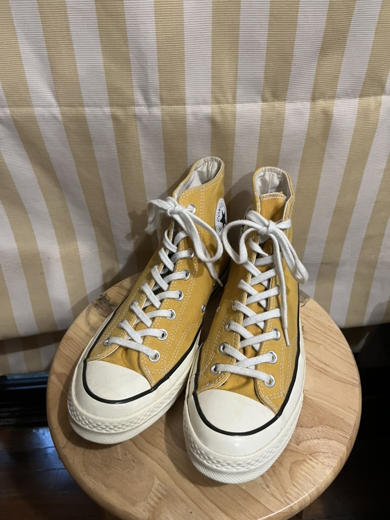 美品 Converse コンバース CT70 チャックテイラー Chuck Tailor 28.0 イエロー マスタード拍卖