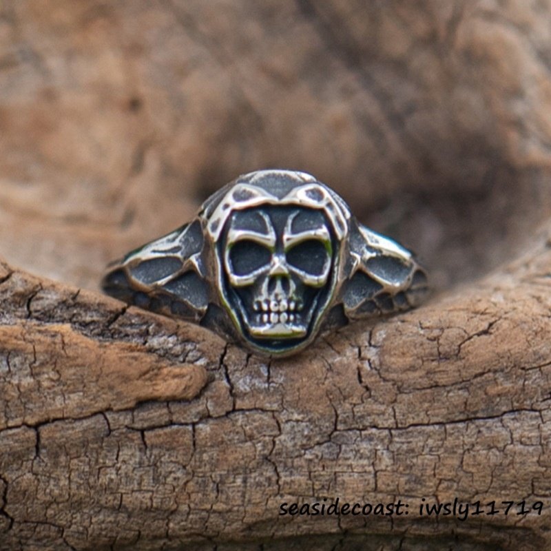 1円スタート ◆新品 指輪 シルバー925 リング 髑髏 ドクロ アクセサリー メンズ レディース 男女兼用 フリーサイズ 選択 調整可能拍卖
