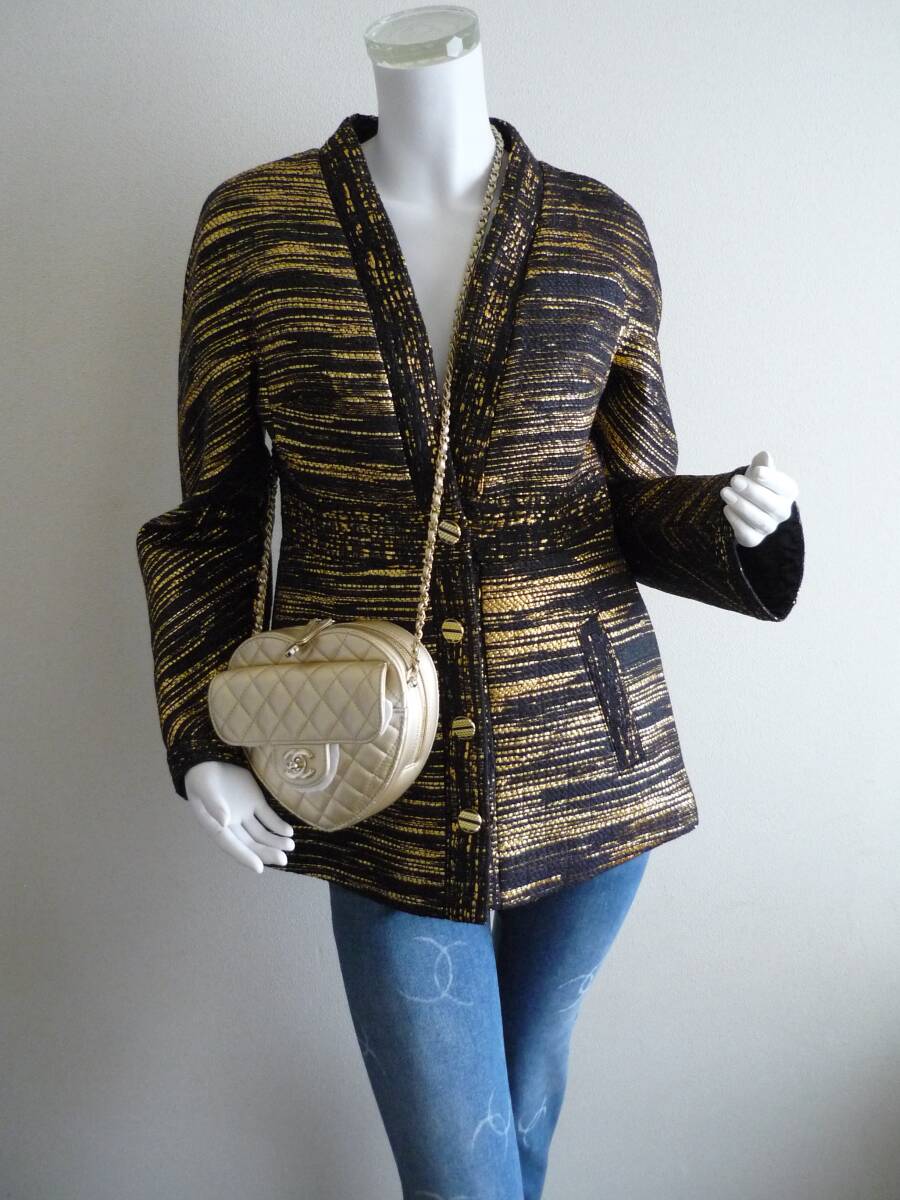 シャネル CHANEL 豪華絢爛 ゴールドラメ金箔金糸 スペシャルジャケット 迫力の逸品拍卖