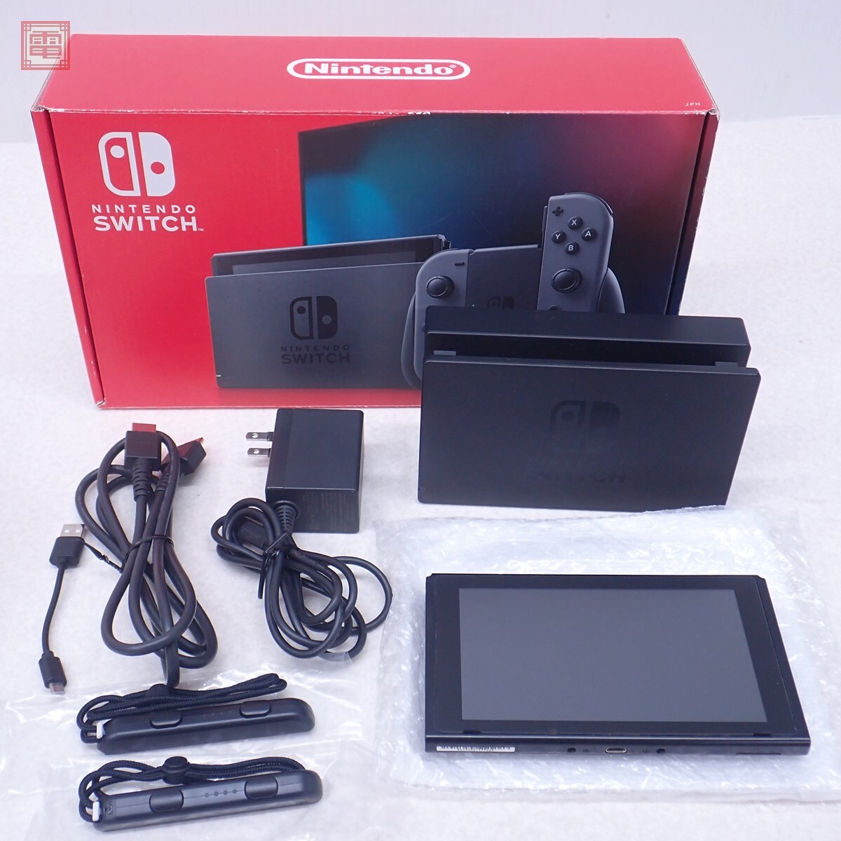 動作品 NSW ニンテンドーSWITCH スイッチ 本体のみ HAC-001 初期化済 Nintendo 任天堂 箱/HDMI/AC/ドック/Joy-conストラップ付【20拍卖