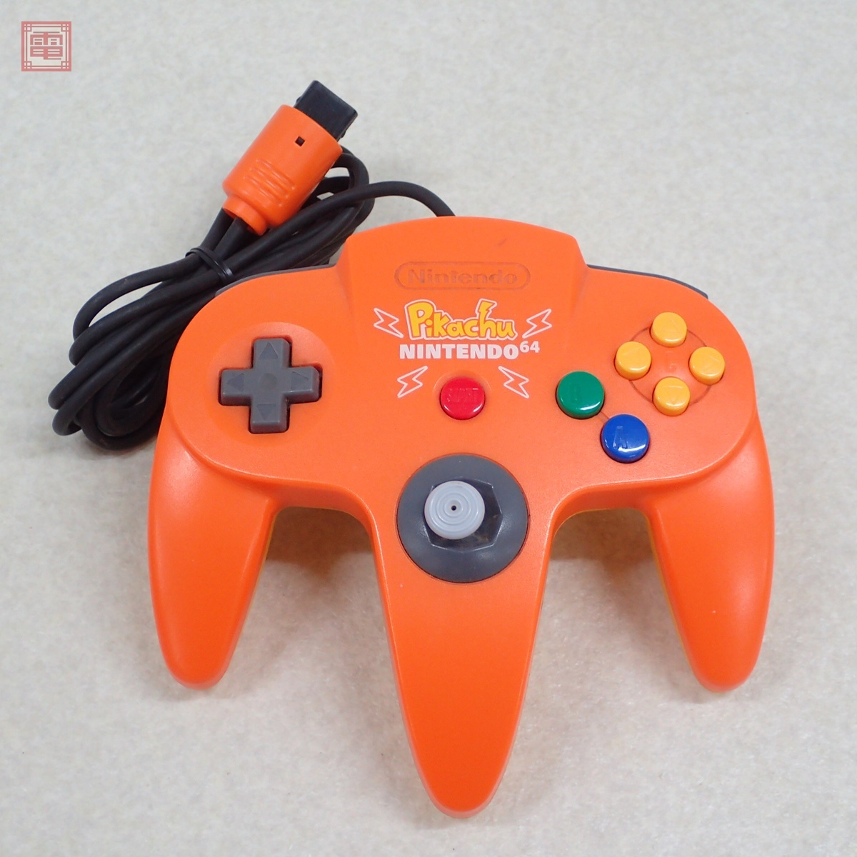 動作品 N64 ニンテンドウ64 コントローラ ブロス ピカチュウ NUS-005 オレンジ&イエロー 任天堂 Nintendo【10拍卖