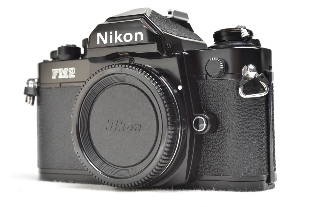 【きれいな動作品】Nikon ニコン New FM2 ブラック 後期型 清掃・整備済み 電池付きでこのまま使える動作良好品拍卖