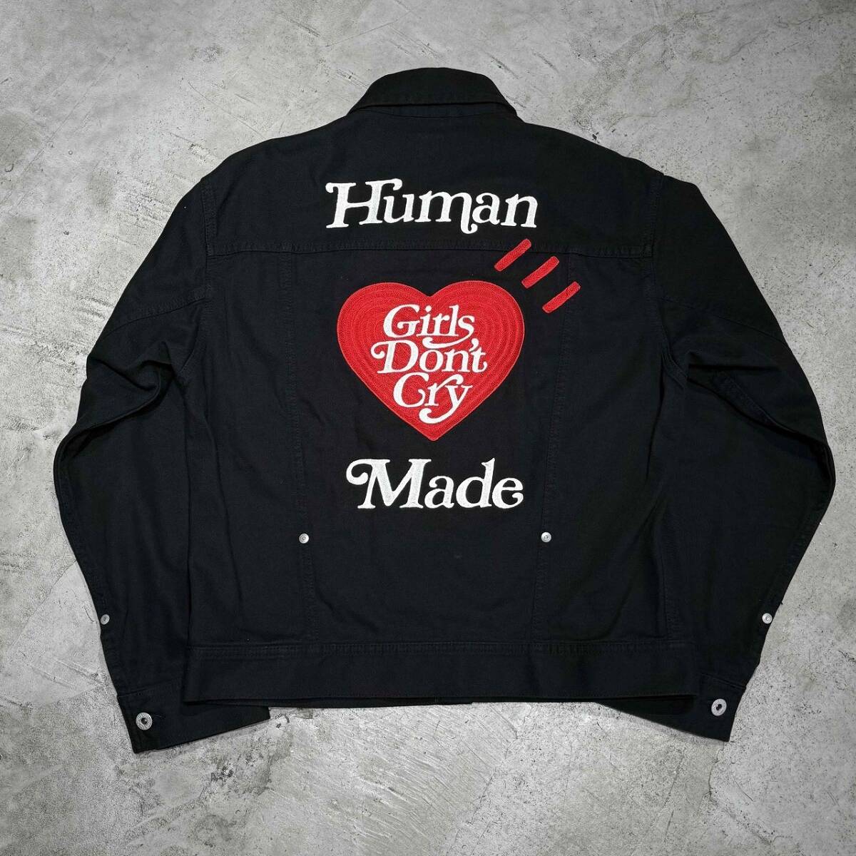 HUMAN MADE × GIRLS DONT CRY WORK JACKET SIZE-M ヒューマンメイド ガールズドントクライ ワークジャケット拍卖