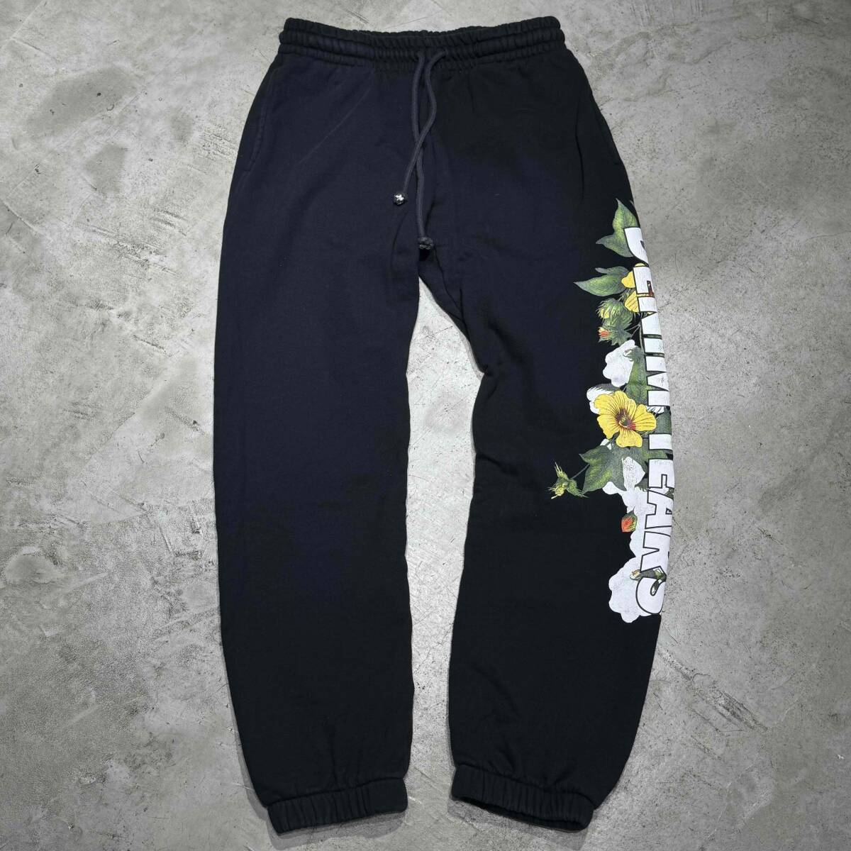 DENIM TEARS FLORAL LOGO SWEAT PANT SIZE-L デニムティアーズ フラワー ロゴ スウェットパンツ拍卖