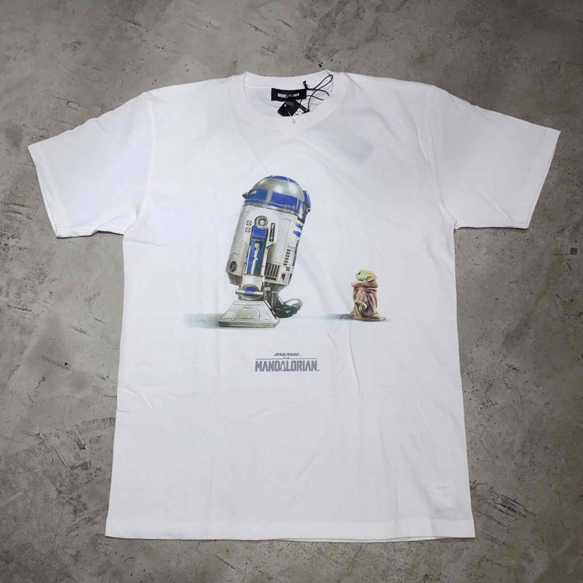 WIND AND SEA STAR WARS THE MANDALORIAN R2-D2 & GROGU TEE SIZE-L WDS-C-STWM-25-Q1-06 ウィンダンシー スターウォーズ 半袖Tシャツ拍卖