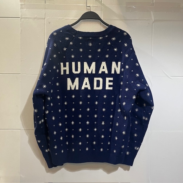 HUMAN MADE 23aw POLAR BEAR JACQURD KNIT SWEATER Lサイズ ヒューマンメイド ポーラベアージャカードニット拍卖